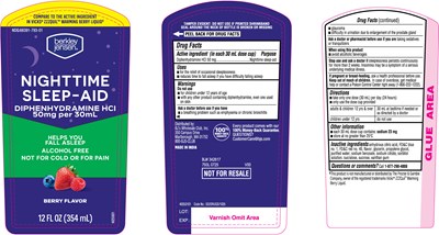 793l-bj-nighttime Sleep Aid Liquid 12floz Label (793l Bj Nighttime Sleep Aid Liquid 12floz Label)